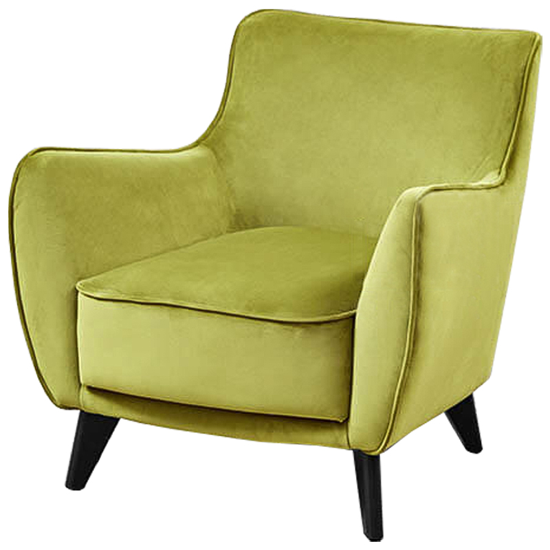 Кресло Light Green Softness Chair Салатовый Коричневый в Сочи | Loft Concept 