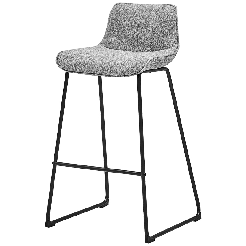 Барный стул Alonzo Bar Stool Gray Черный Светло-серый в Сочи | Loft Concept 