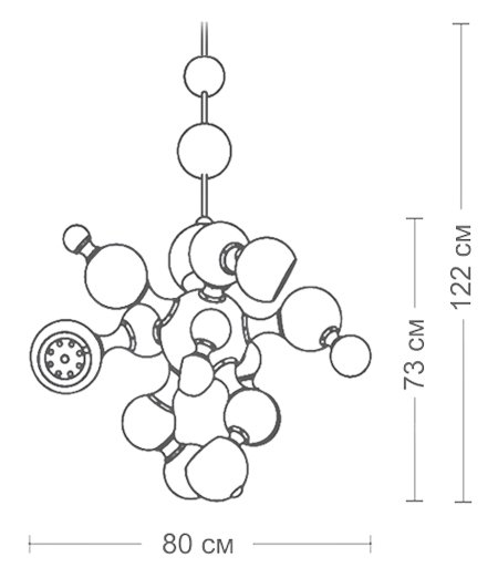 Люстра Atomic Suspension white Delightfull в Сочи