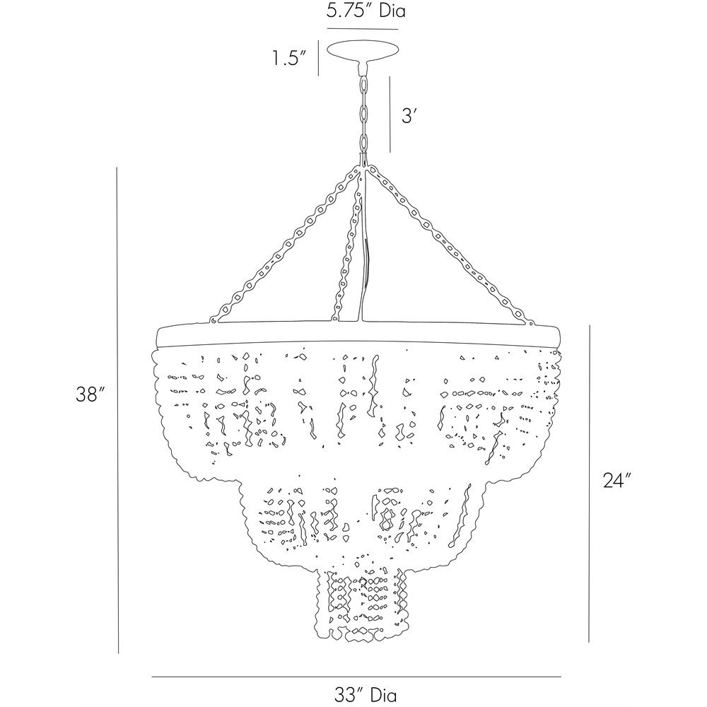 Люстра Arteriors CHAPPELLET CHANDELIER в Сочи