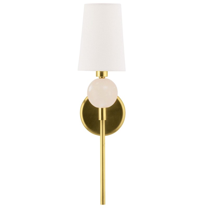 Бра Arteriors MENDEE SCONCE GOLD Золотой Белый в Сочи | Loft Concept 