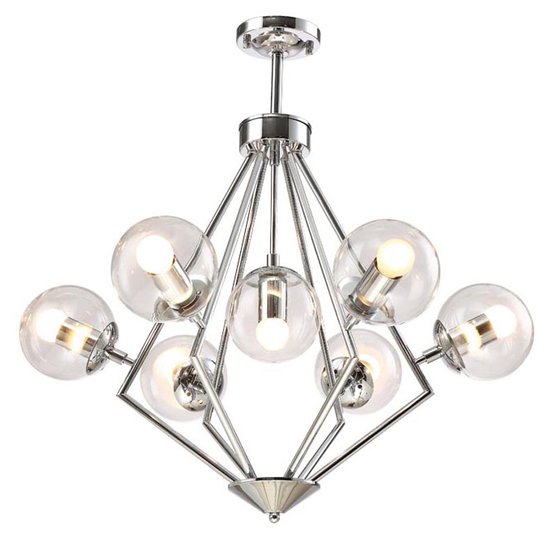 Люстра Liebaud Chandelier 7 lamp Хром в Сочи | Loft Concept 