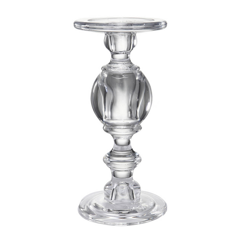 Подсвечник Glass Candlestick II Прозрачное Стекло в Сочи | Loft Concept 