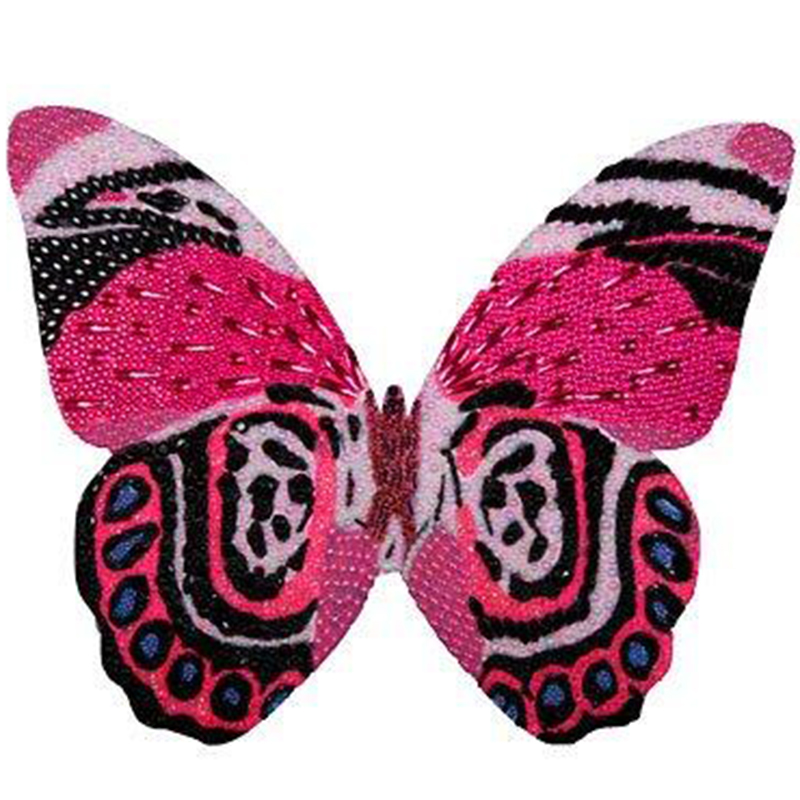 Картина "Pink and Black Mini Butterfly Cut Out" Мульти в Сочи | Loft Concept 