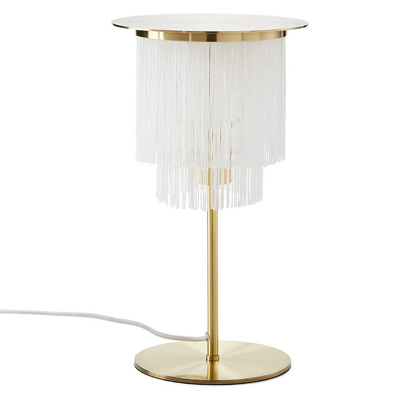 Настольная лампа Houtique Table lamp Белый Латунь в Сочи | Loft Concept 