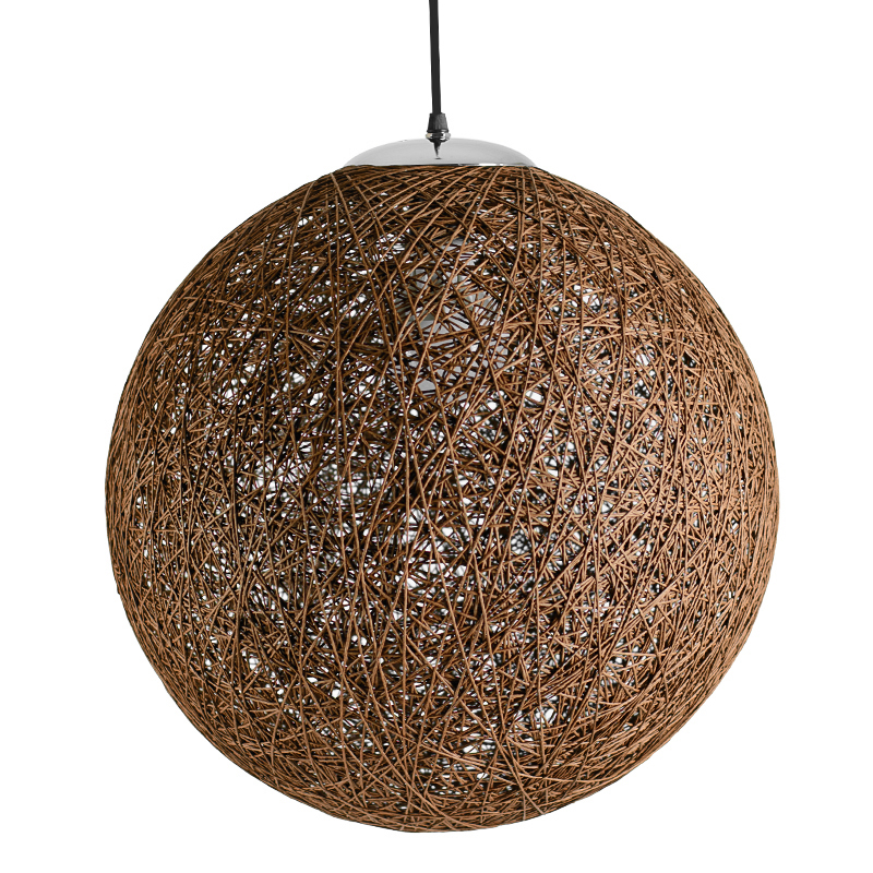 Подвесной светильник Moooi Thread Papier Mache Lamp brown Коричневый в Сочи | Loft Concept 