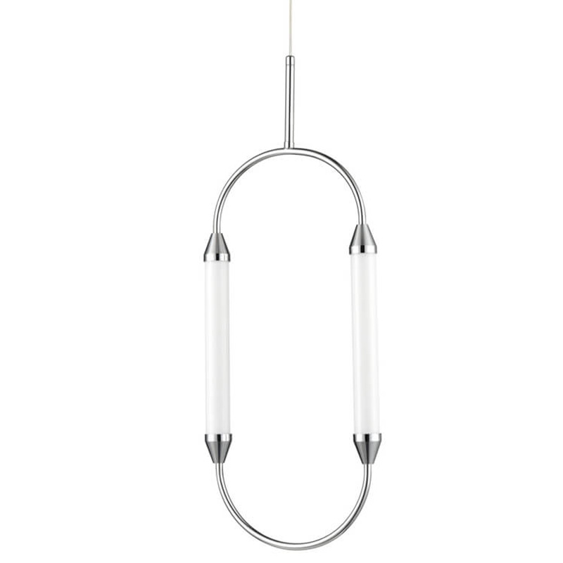 Подвесной светильник Giopato & Coombes CIRQUE Pendant Ellipse Vertical Chrome M Хром в Сочи | Loft Concept 