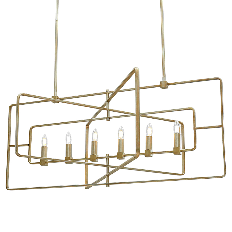 Люстра Macleod Linear Chandelier Золотой в Сочи | Loft Concept 