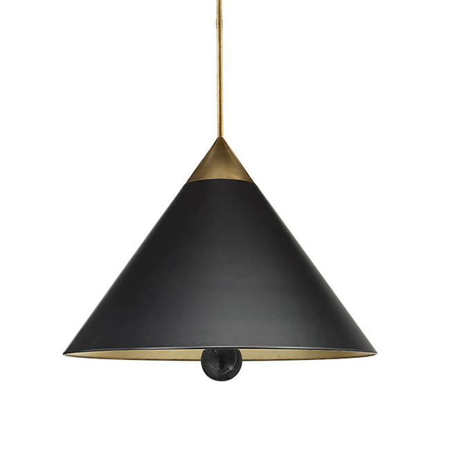 Подвесной светильник Cleo Pendant Brass & Black Черный Латунь в Сочи | Loft Concept 