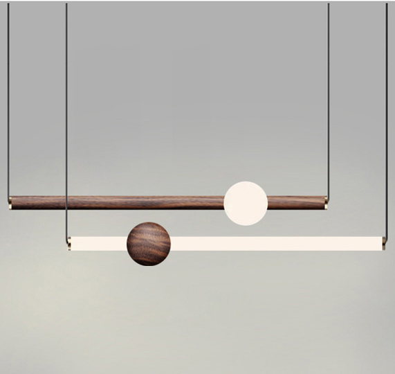 Люстра ORION GLOBE LIGHT wood Коричневый Белый в Сочи | Loft Concept 