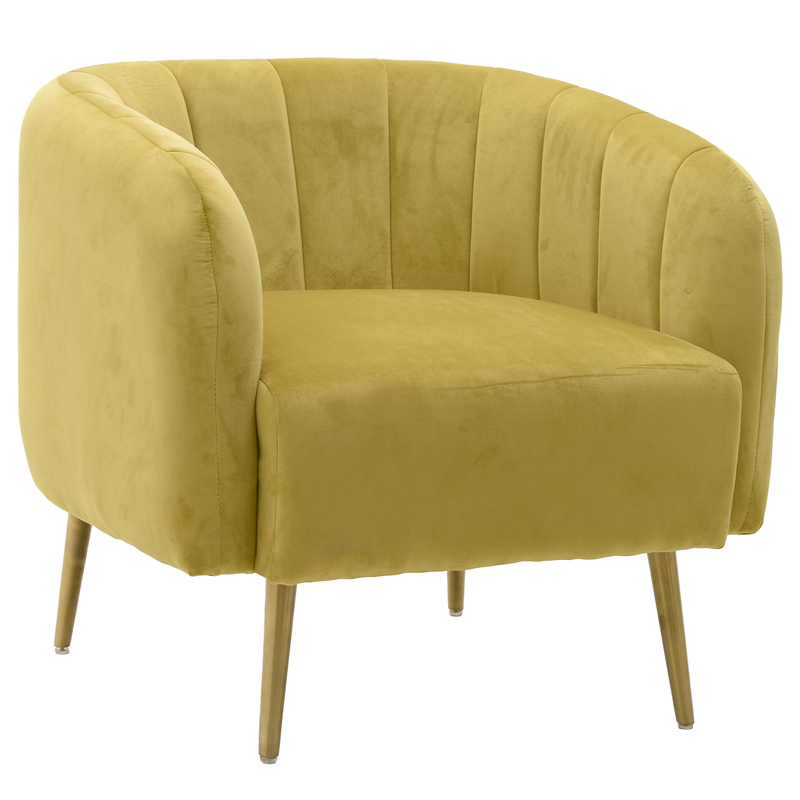 Кресло Donsia Armchair yellow Желтый Золотой в Сочи | Loft Concept 