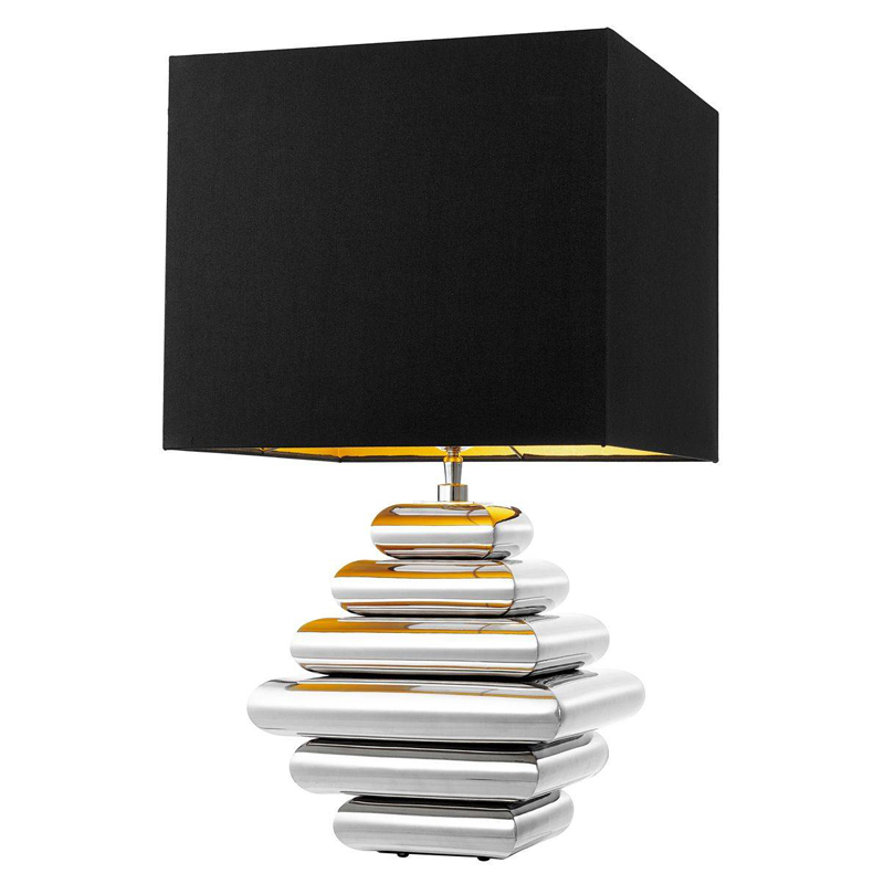 Настольная лампа Eichholtz Table Lamp Belmond Никель Черный в Сочи | Loft Concept 