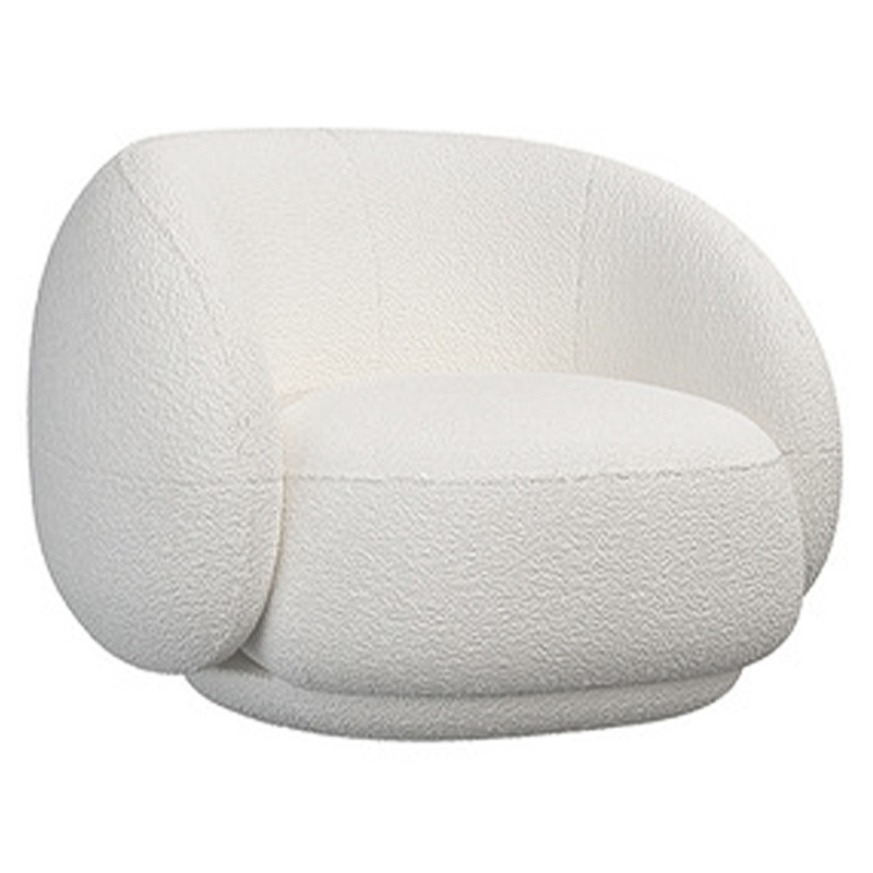 Кресло Irwin White Boucle Collection Armchair Белый в Сочи | Loft Concept 