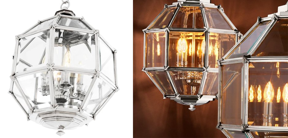 Люстра Lantern Owen Nickel S - Loft-Concept в Сочи