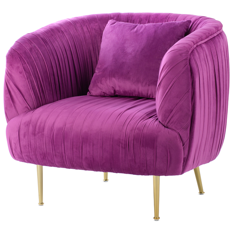 Кресло SOUFFLE CHAIR purple Фуксия Золотой в Сочи | Loft Concept 