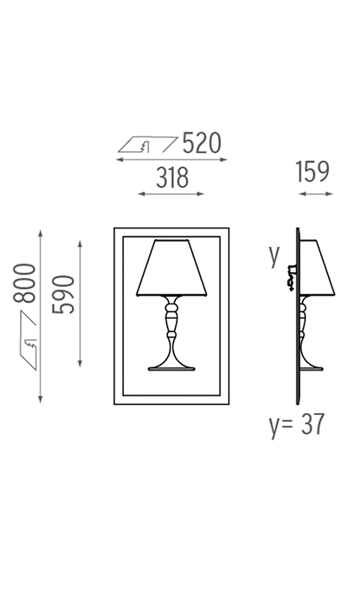 Настенный Светильник Flos Abajourd Hui Small Lampada da parete в Сочи