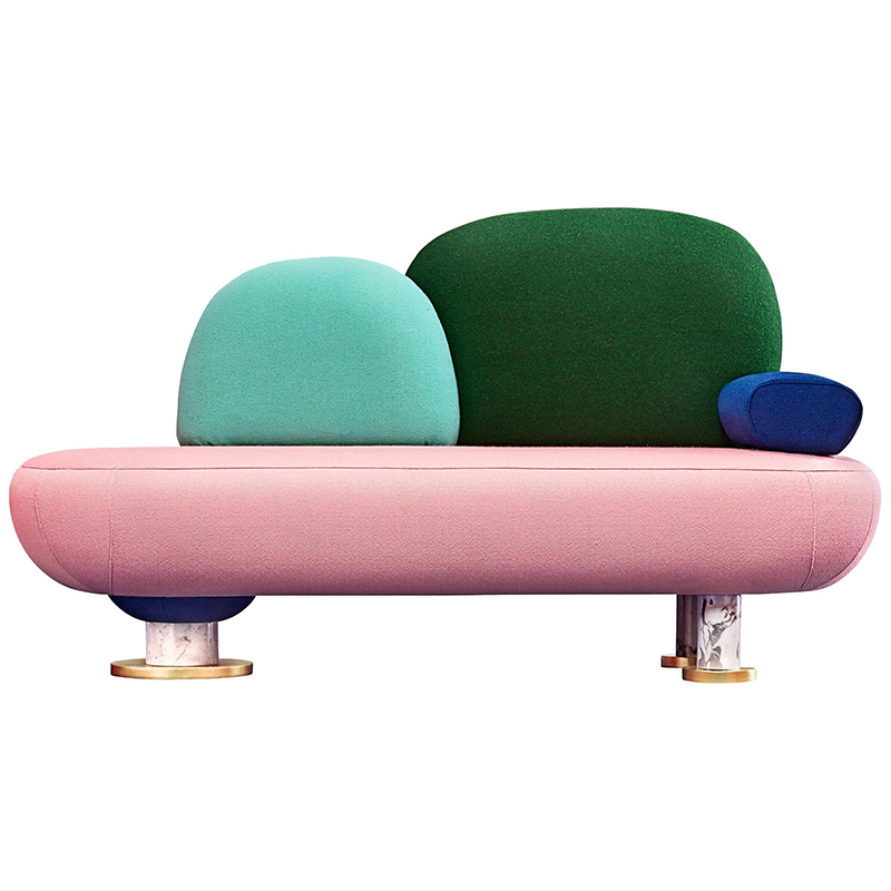 Дизайнерский диван  Toadstool Collection, Sofa Masquespacio Мульти Золотой Белый Мрамор Bianco в Сочи | Loft Concept 