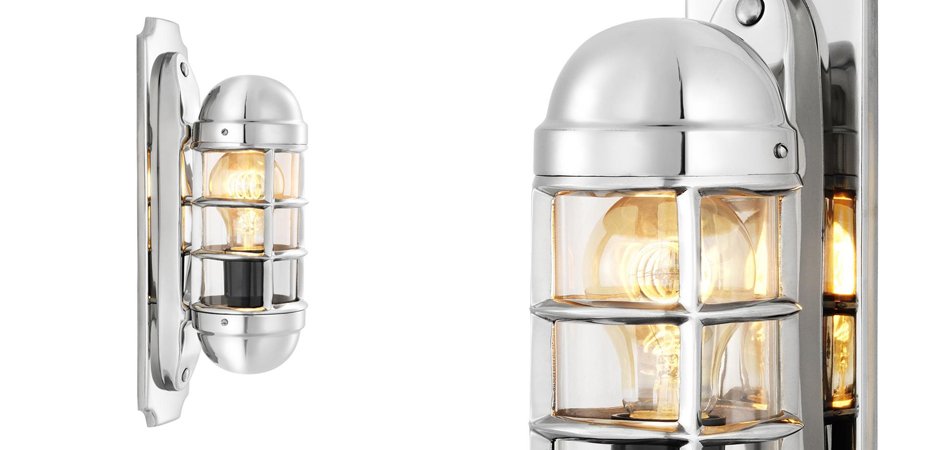 Бра Eichholtz Wall Lamp Le Caprice Nickel - Loft-Concept в Сочи