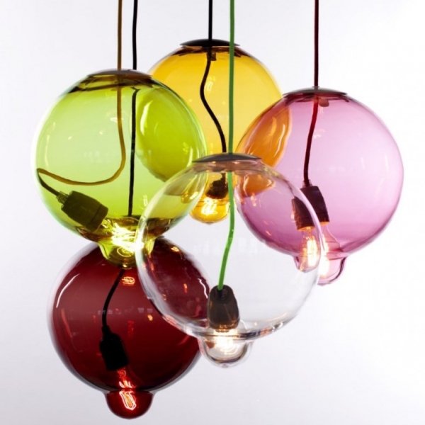 Люстра Cappellini Meltdown Suspension Lamp Прозрачный Янтарь (Amber) Серый (Gray) Синий Красный (Red) Зеленый Розовый (Rose) в Сочи | Loft Concept 