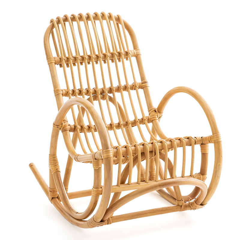 Детское кресло-качалка Wicker Baby Rocking Chair Бежевый в Сочи | Loft Concept 