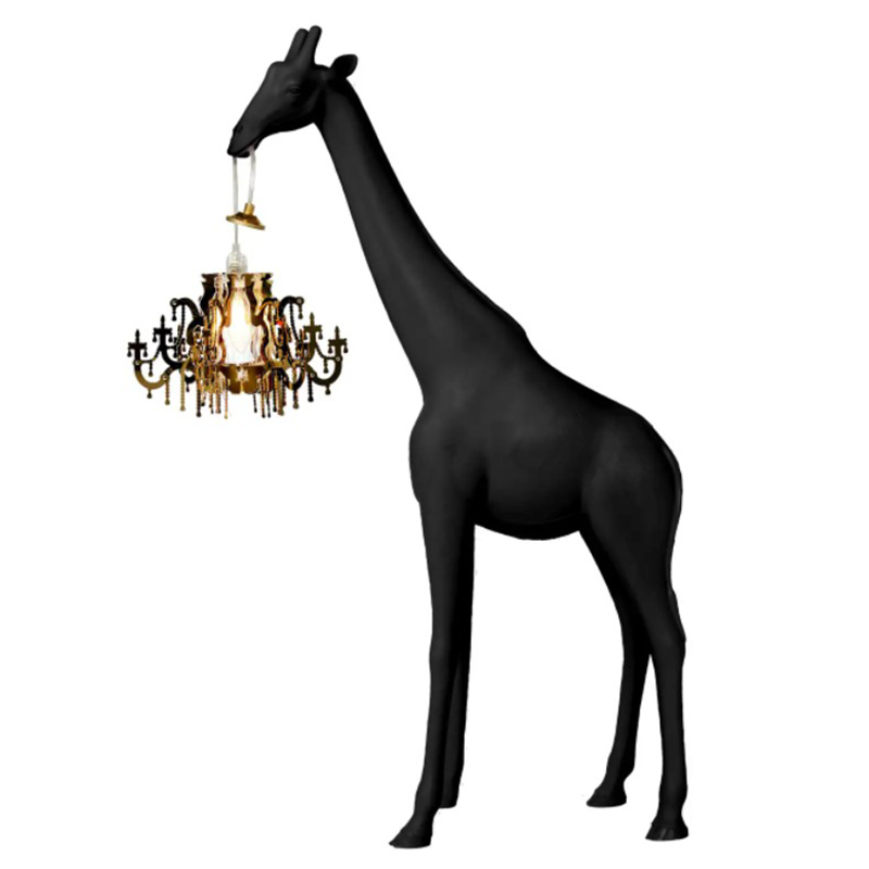 Настольная лампа черный жираф Black Giraffe Table Lamp Черный в Сочи | Loft Concept 