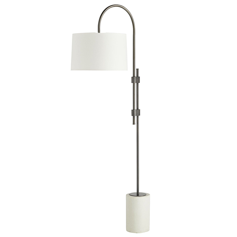 Торшер Arteriors ILY FLOOR LAMP Темная бронза Белый в Сочи | Loft Concept 