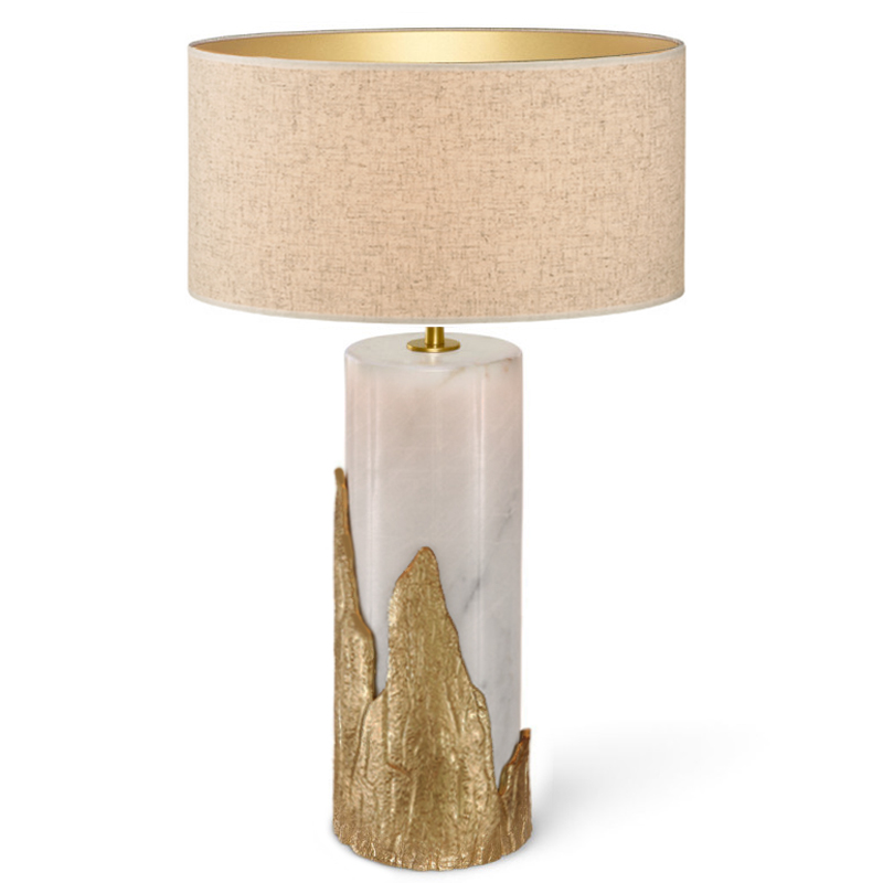 Настольная лампа Amber TABLE LAMP Ginger and Jagger Золотой Белый в Сочи | Loft Concept 