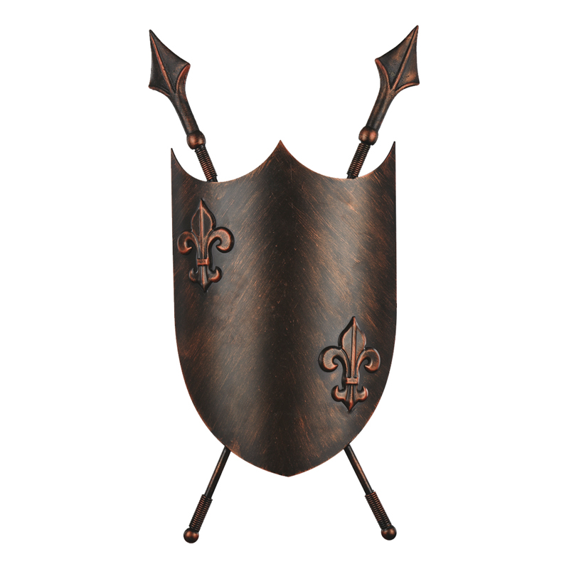 Бра Shield Heraldic Lily Sconce Коричневый винтаж в Сочи | Loft Concept 