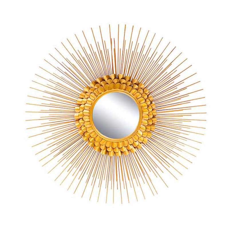 Зеркало-солнце Golden Petals Mirror Sun Золотой в Сочи | Loft Concept 