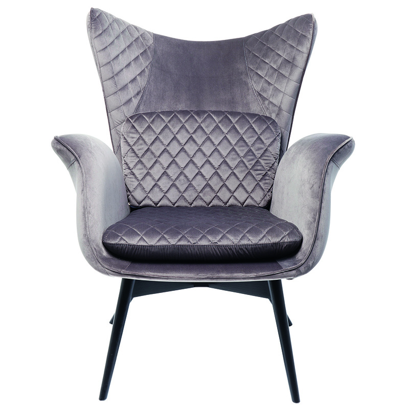 Кресло Gray Velvet Throne Серый в Сочи | Loft Concept 