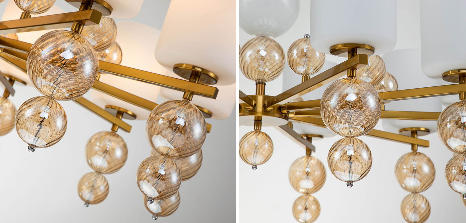 Люстра Blown Glass Balloons Chandelier 10 - фото №1
