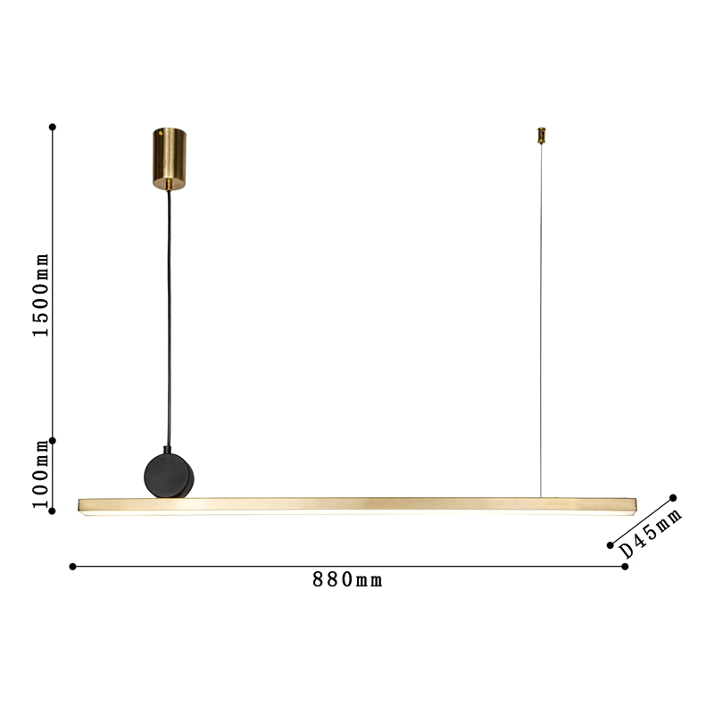 Светодиодная люстра DRAWING LINES Gold в Сочи