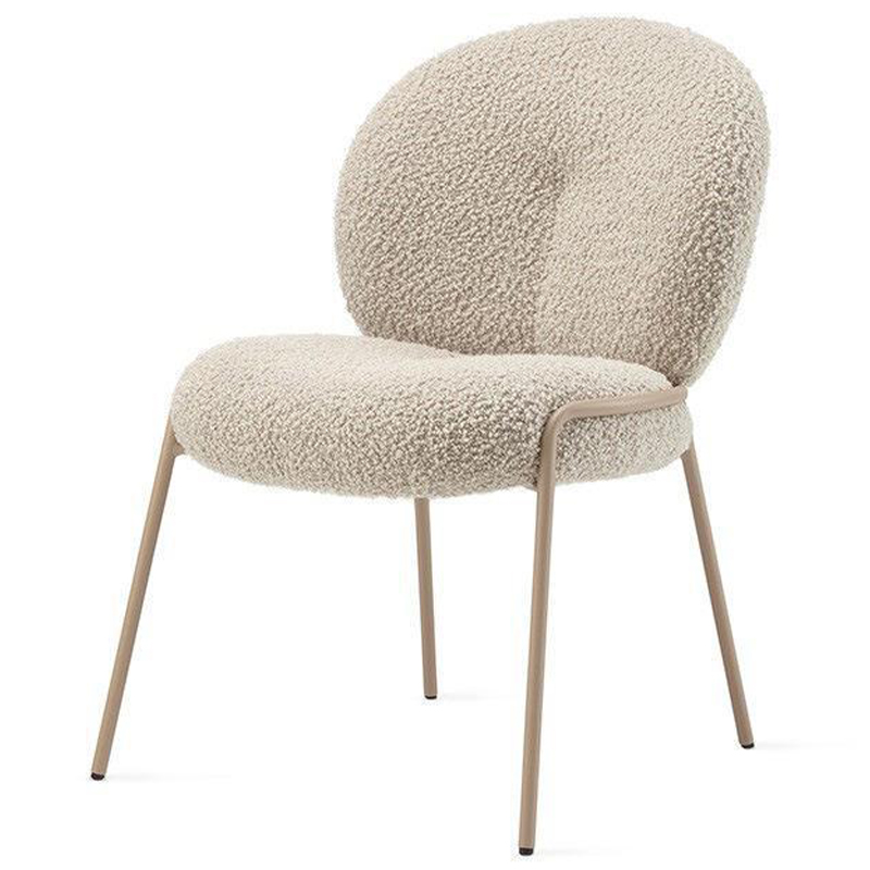 Стул Lyons Boucle Chair Бежевый Золотой в Сочи | Loft Concept 