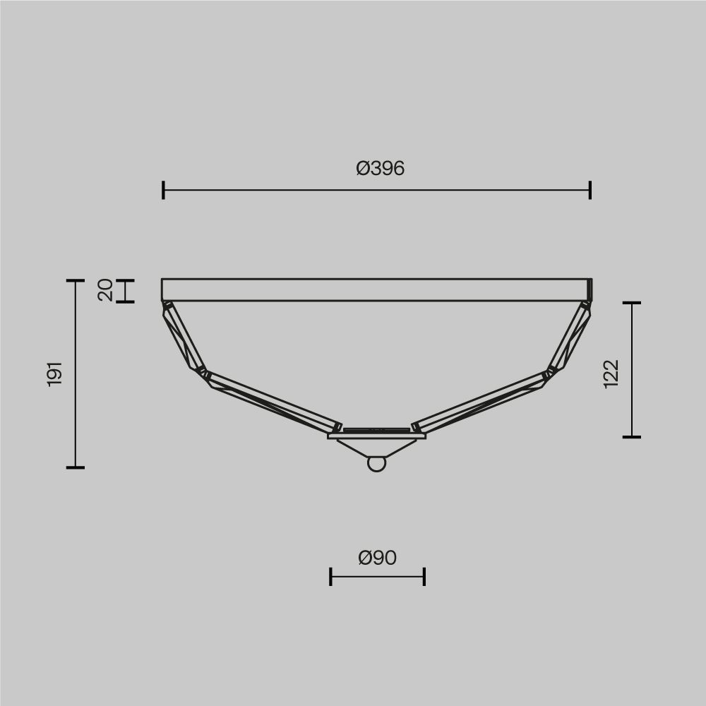 Потолочный светильник Facet E14х4 в Сочи