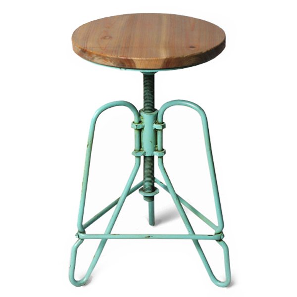 Винтажный Стул Loft Bar Stoo turquoise Коричневый Бирюзовый в Сочи | Loft Concept 