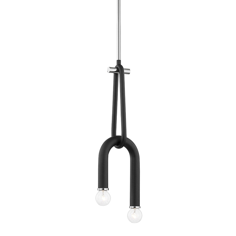 Люстра Paulson floppy pendant chrome Черный Хром в Сочи | Loft Concept 