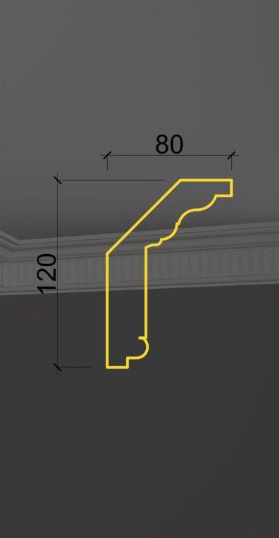 Карниз с орнаментом KO-03 в Сочи