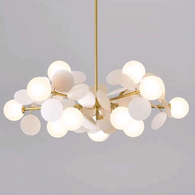 Люстра MATISSE Chandelier white Золотой Белый в Сочи | Loft Concept 