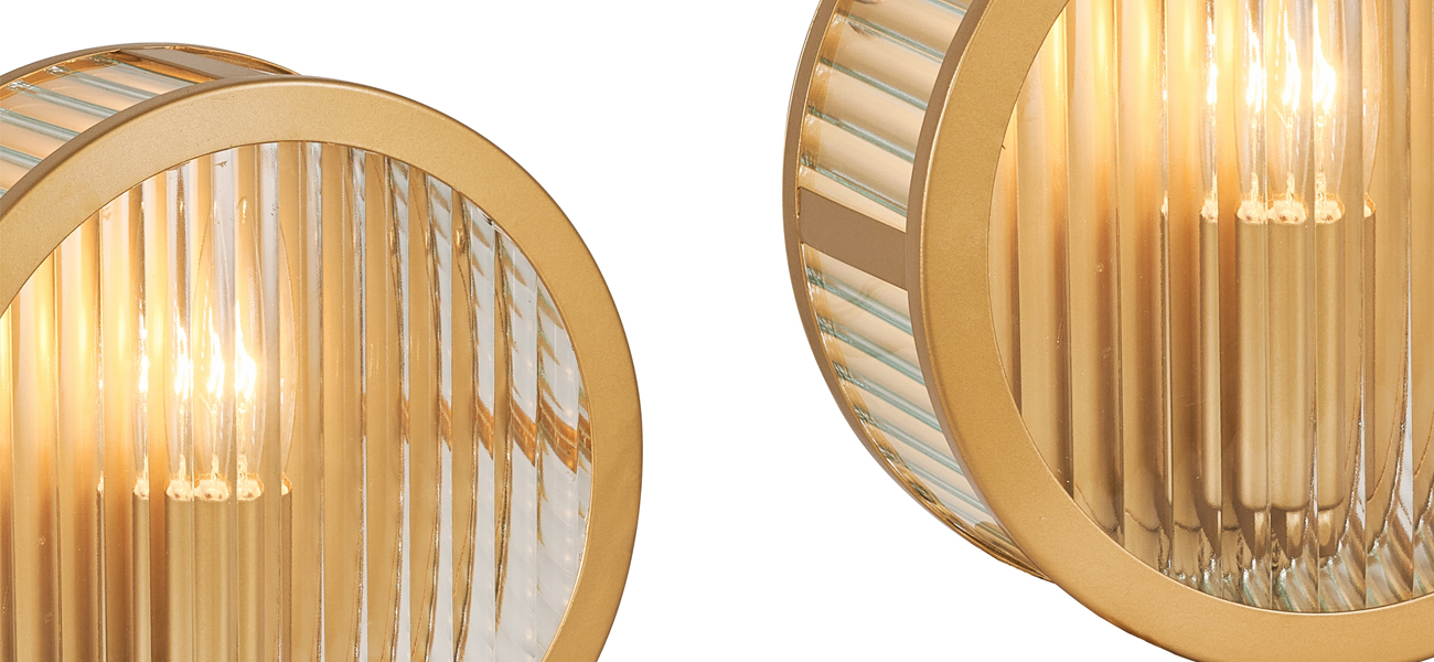 Бра с плафоном из рельефного стекла BEAM OF LIGHT - фото