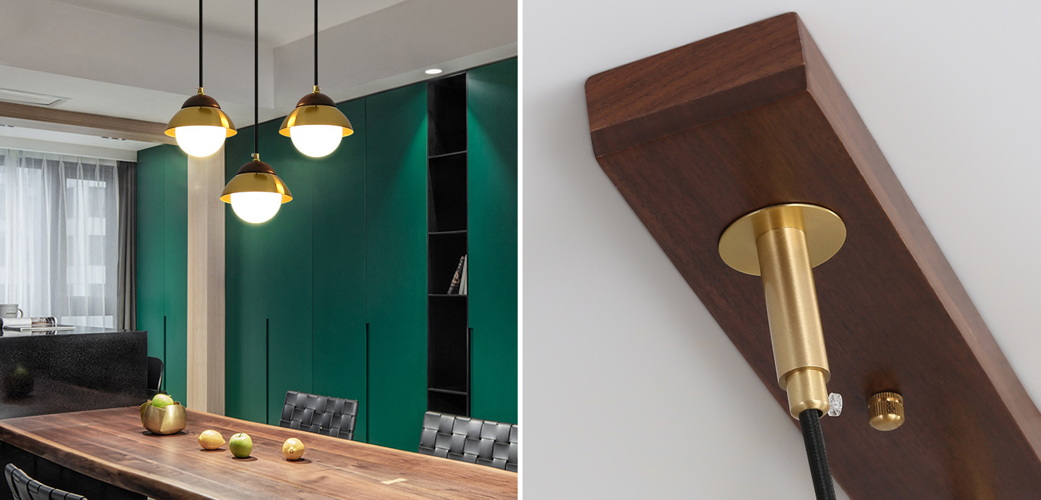 Линейный светильник Roch Linear Pendant Wooden Eco Light - фото