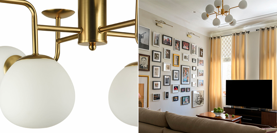 Люстра Tiepolo Ball Chandelier Gold 8 Люстра Tiepolo Ball Chandelier Gold 8 - Loft-Concept в Сочи