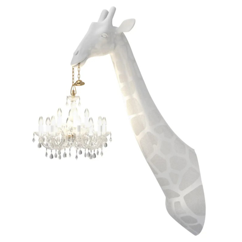 Бра белый жираф White Giraffe Wall Lamp Sconce Chandalier Белый в Сочи | Loft Concept 