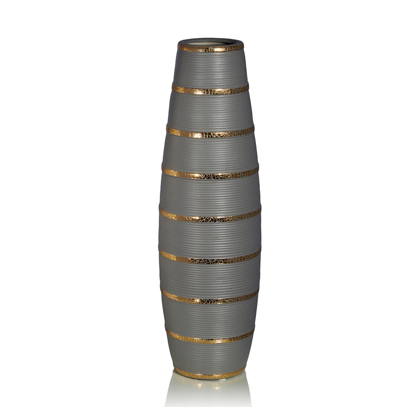 Ваза Vase Beehive gray Серый Золотой в Сочи | Loft Concept 