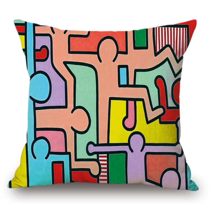 Подушка Keith Haring 7 Мульти в Сочи | Loft Concept 