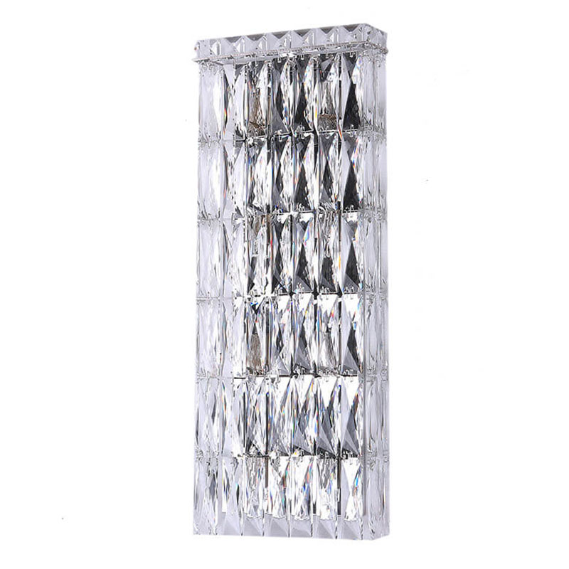 Бра Crystal Regena Chrome Wall Lamp 8 Хром Прозрачный (Transparent) в Сочи | Loft Concept 