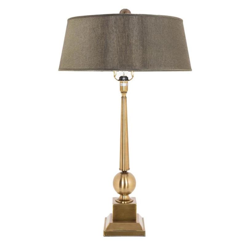 Настольная лампа Neville Table Lamp Латунь Бронза в Сочи | Loft Concept 