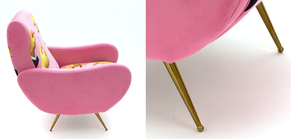 Кресло Seletti Armchair Lipsticks Pink - фото №1