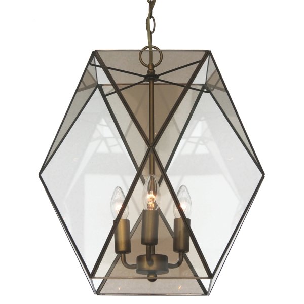 Подвесной светильник Rombius Pendant large III brandy glass Темная бронза винтаж в Сочи | Loft Concept 