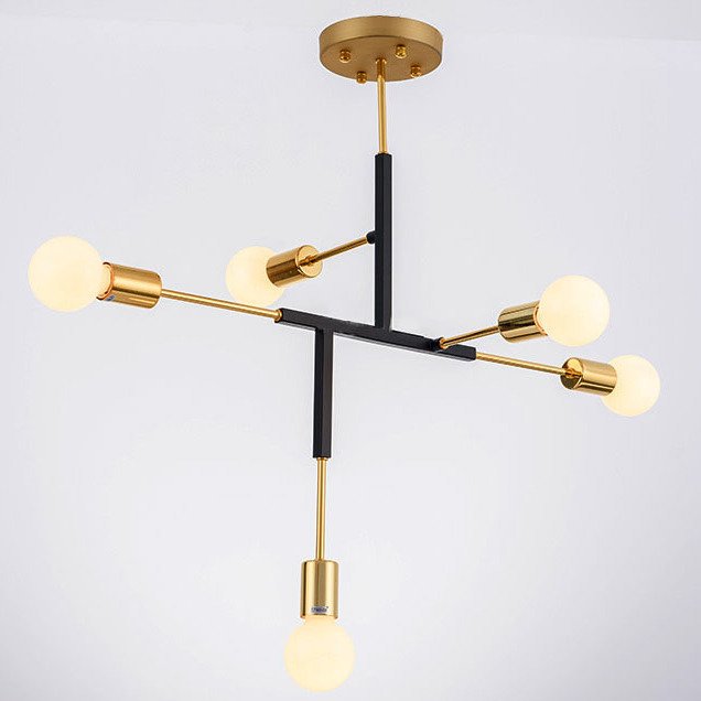 Светильник CLIFF SUSPENSION LAMP black Золотой Черный в Сочи | Loft Concept 