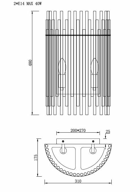 Бра Nembus Chromium Sconces в Сочи